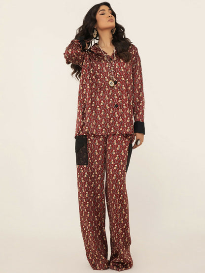 Shiza Hassan SH West Rod Silk Printed Co-Ord Set-Mayra