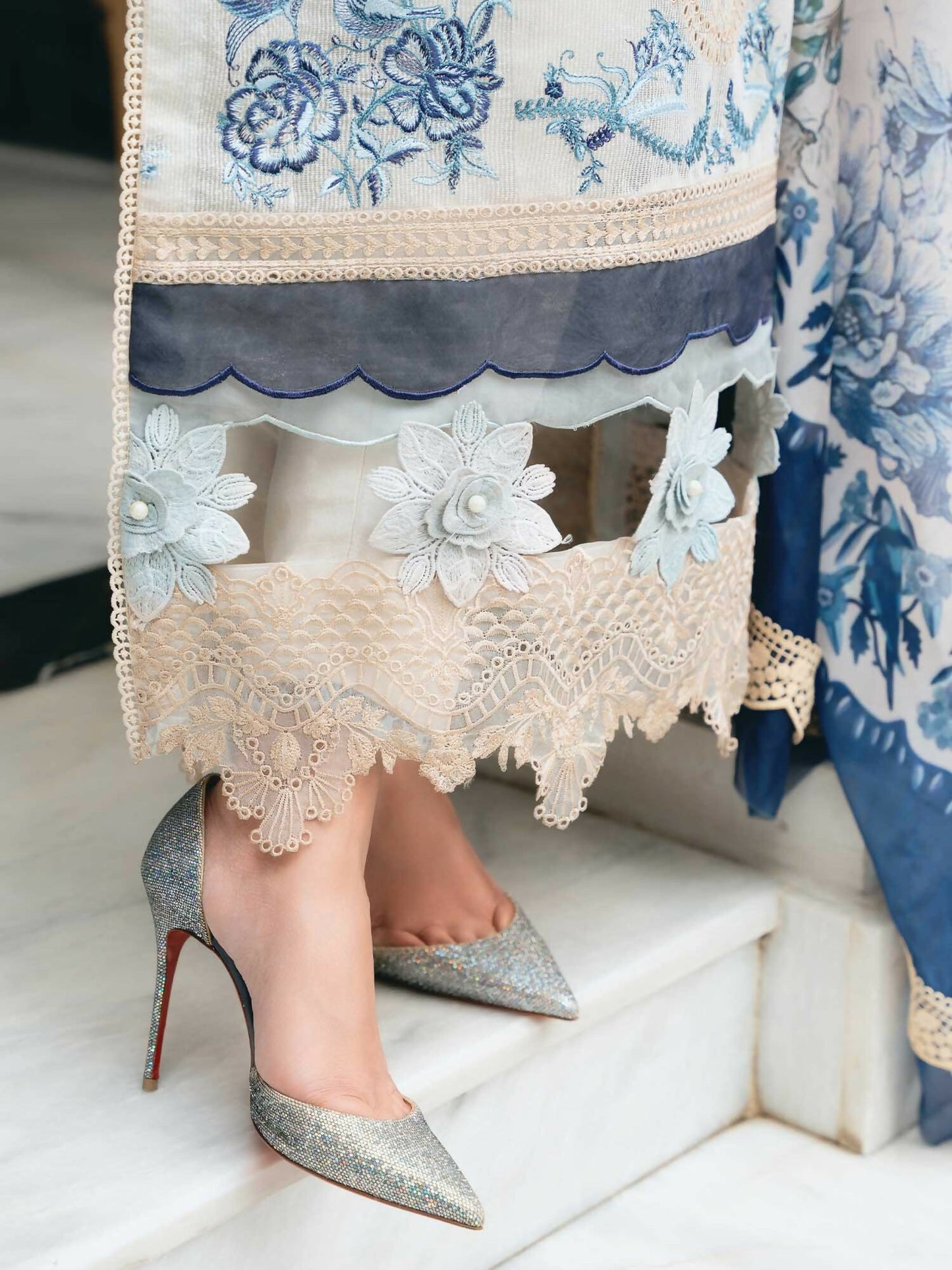 Shiza Hassan Aira Luxury Pret Cotton Net Embroidered Stitched 4-Piece Suit-Zuha