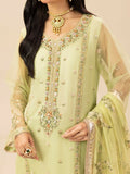 Shurooq Garden Of Dreams Silk Embroidered Stitched 3-Piece Suit-Verde