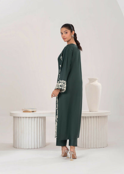 Stylish Collection Aaraish Linen Embroidered Stitched 2-Piece Suit–Margarita