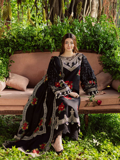 Parishay Winterwood Tales Khaddar Embroidered Stitched 3-Piece Suit-WW - 07