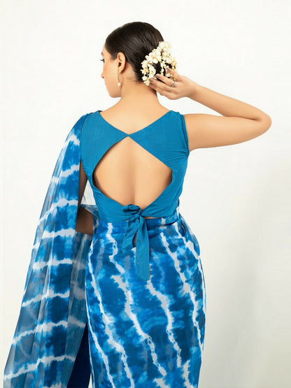 Imran Aftab Chiffon Printed Unstitched Saree-IASC 07