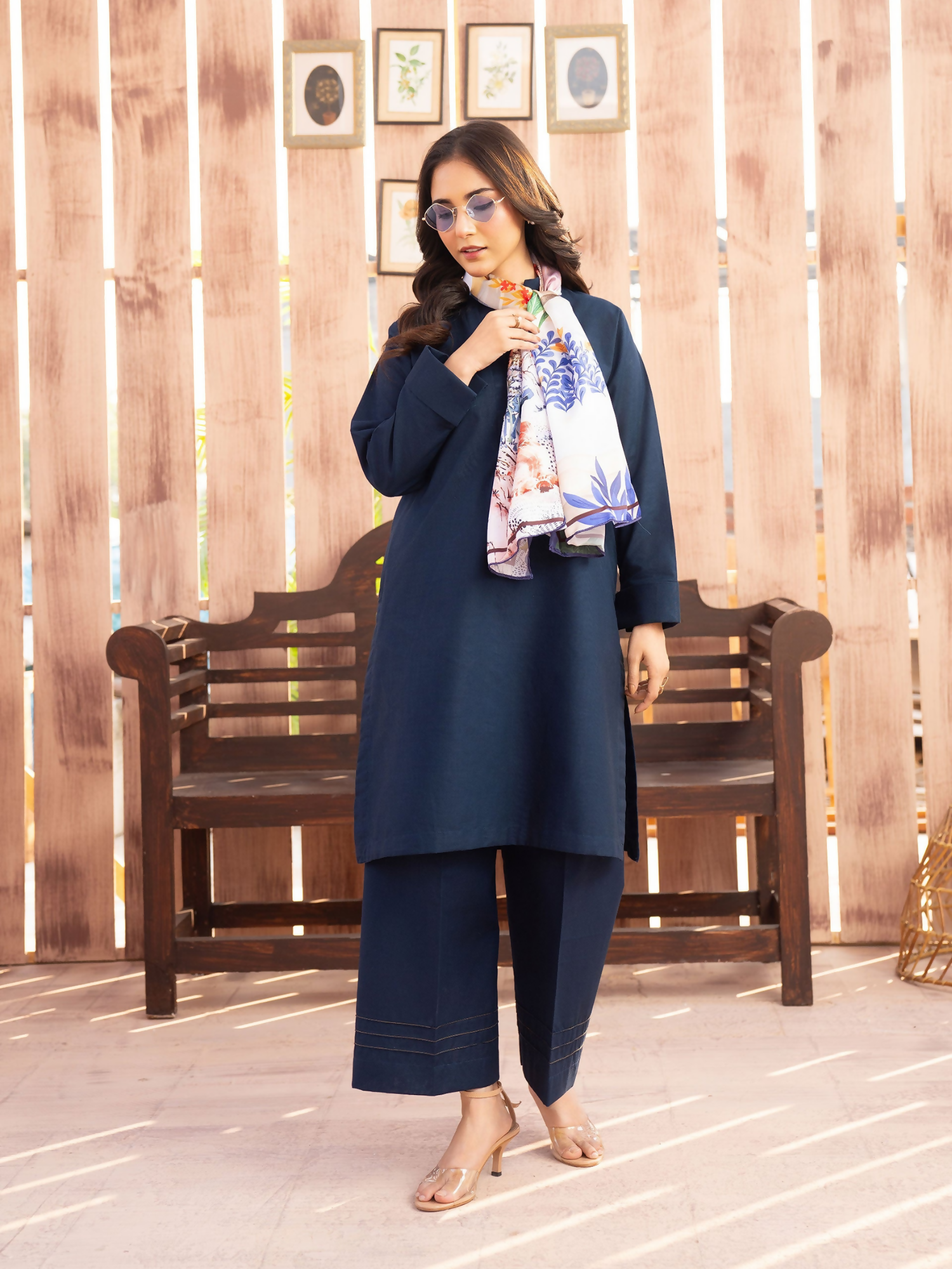 Panache Apparel Winter Core Khaddar Stitched Suit-Fog