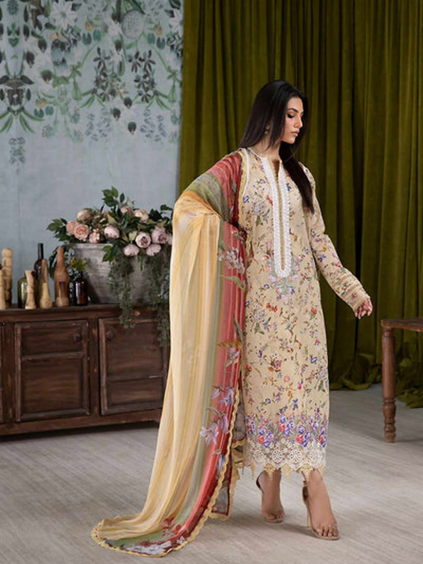 Sobia Nazir Vital'25 Lawn Embroidered Unstitched 3-Piece Suit-VT25V2-3A