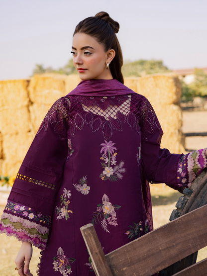 Parishay Summer Queen Vol 2 Lawn Embroidered Unstitched 3-Piece Suit-SQU-04