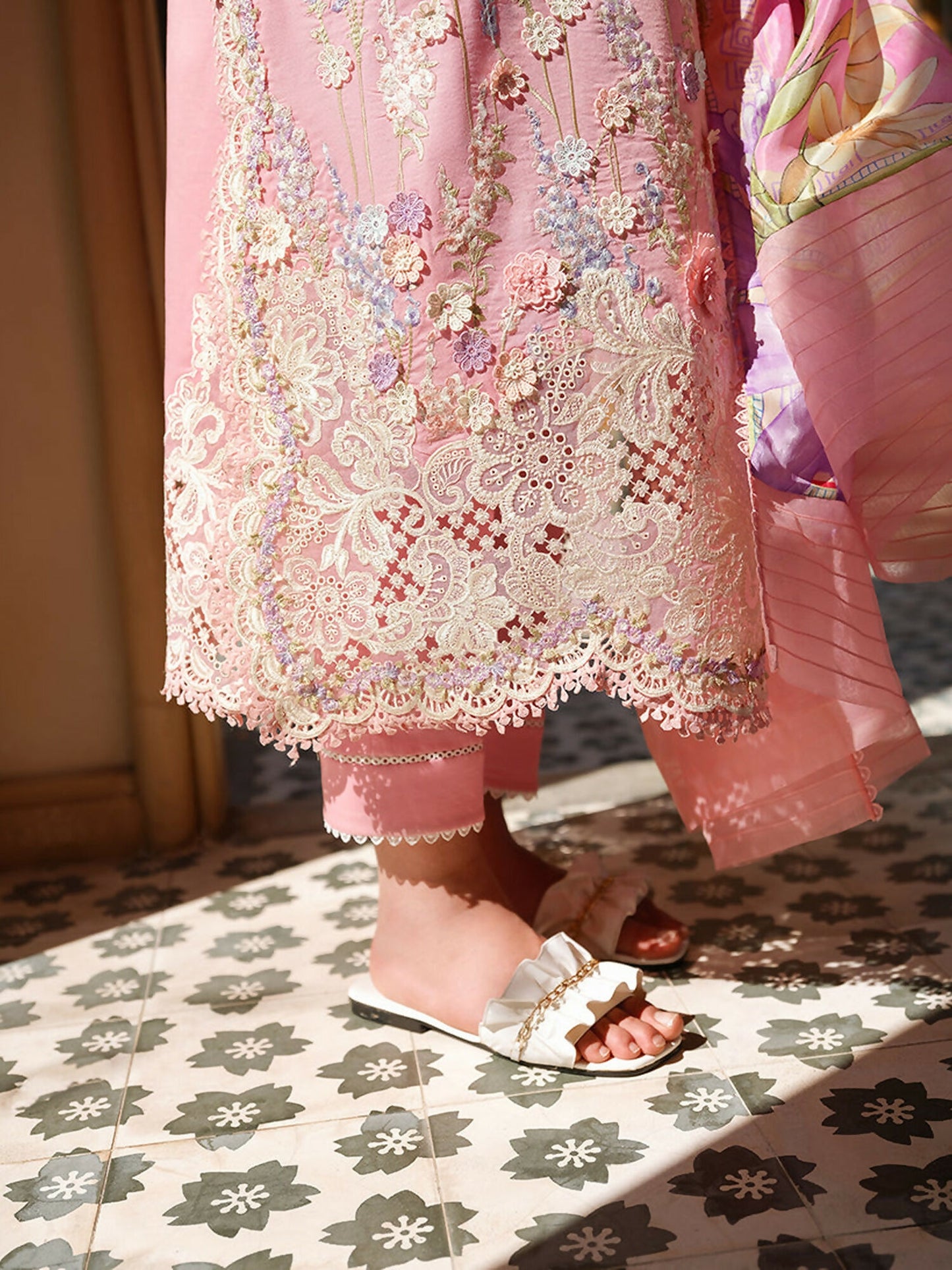 Mushq A Moi Luxury Lawn Embroidered Unstitched 3-Piece Suit-Silent Vows