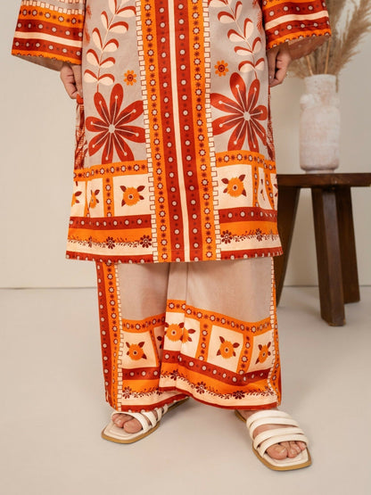 Stylish Collection Velvet Vogue Printed Co-Ord Set-Zimal Rude