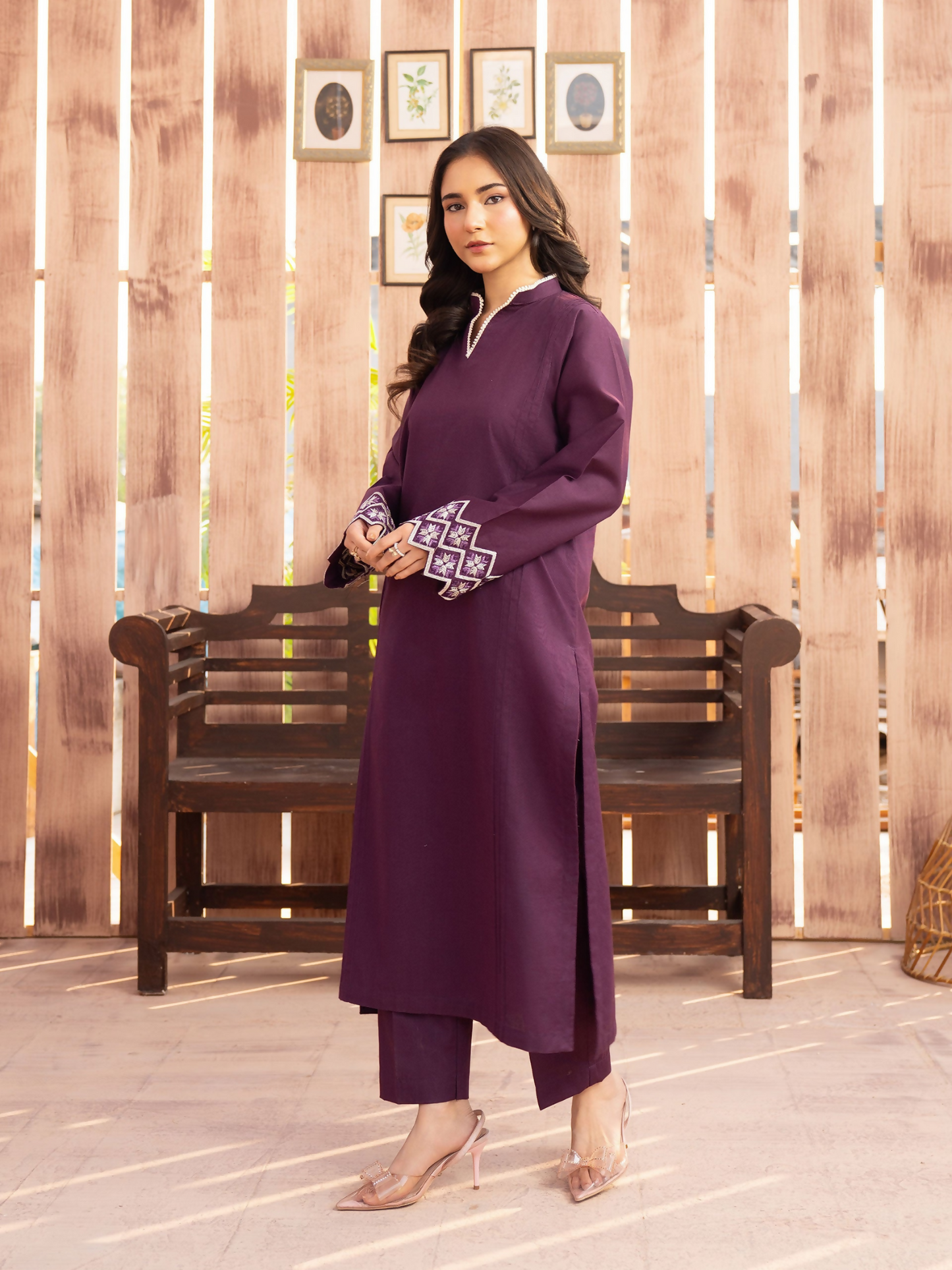 Panache Apparel Winter Core Khaddar Embroidered Stitched Suit-Chill