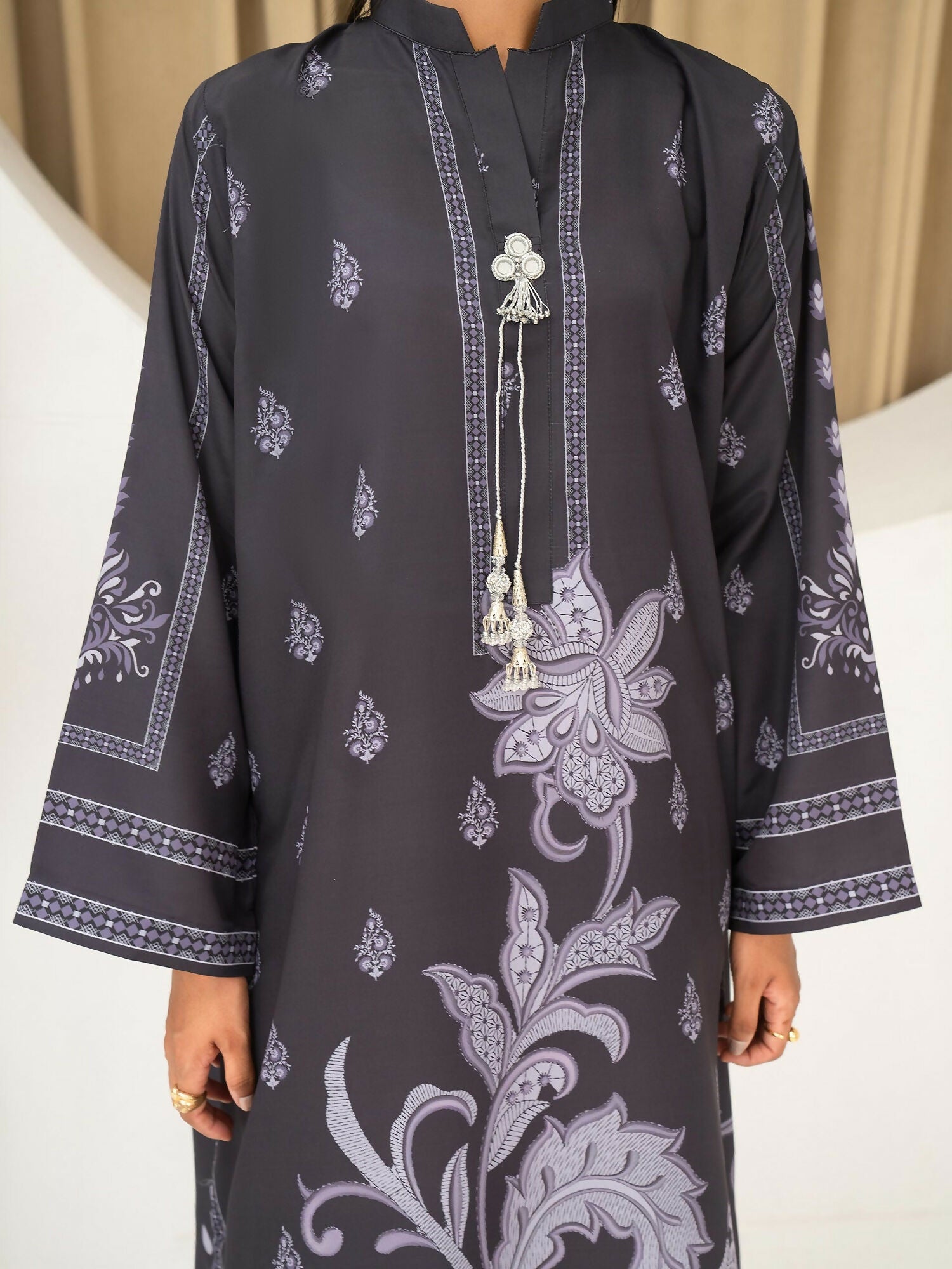 Panache Apparel Florise Lawn Printed Shirt-Veone