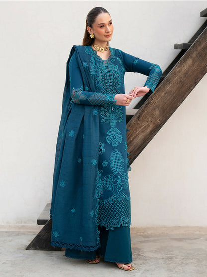 Mahnur Angan Lawn'26 Embroidered Unstitched 3-Piece Suit-AN-014