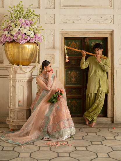 Parishay Ranibagh Luxury Formals Organza Embroidered Stitched 3-Piece Suit-Roshanara