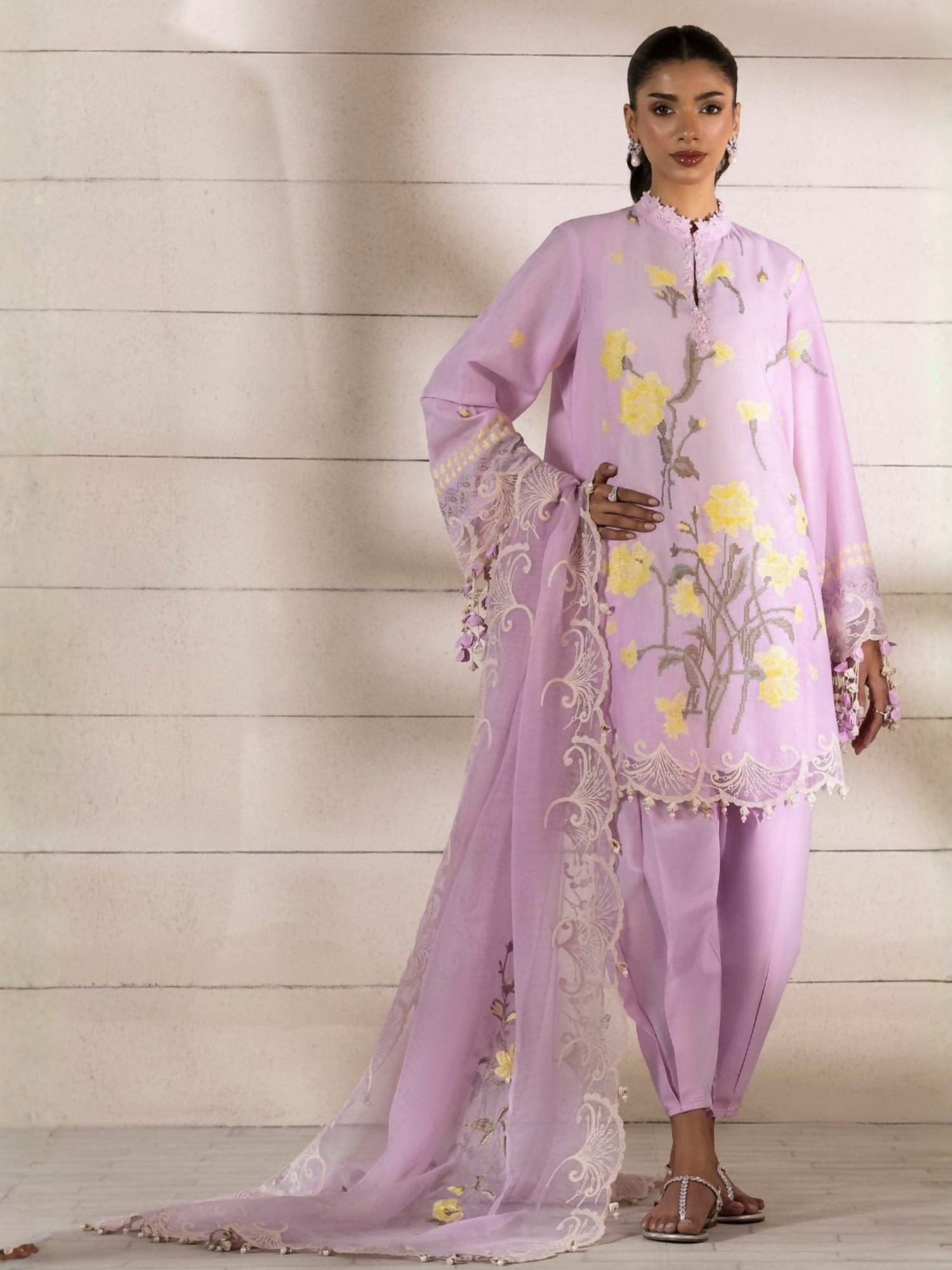 Sana Safinaz Lawn Embroidered Unstitched 3-Piece Suit-M251-010B-3CS