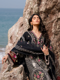Mahnur Sirene Luxury Lawn Embroidered Unstitched 3-Piece Suit-Azure