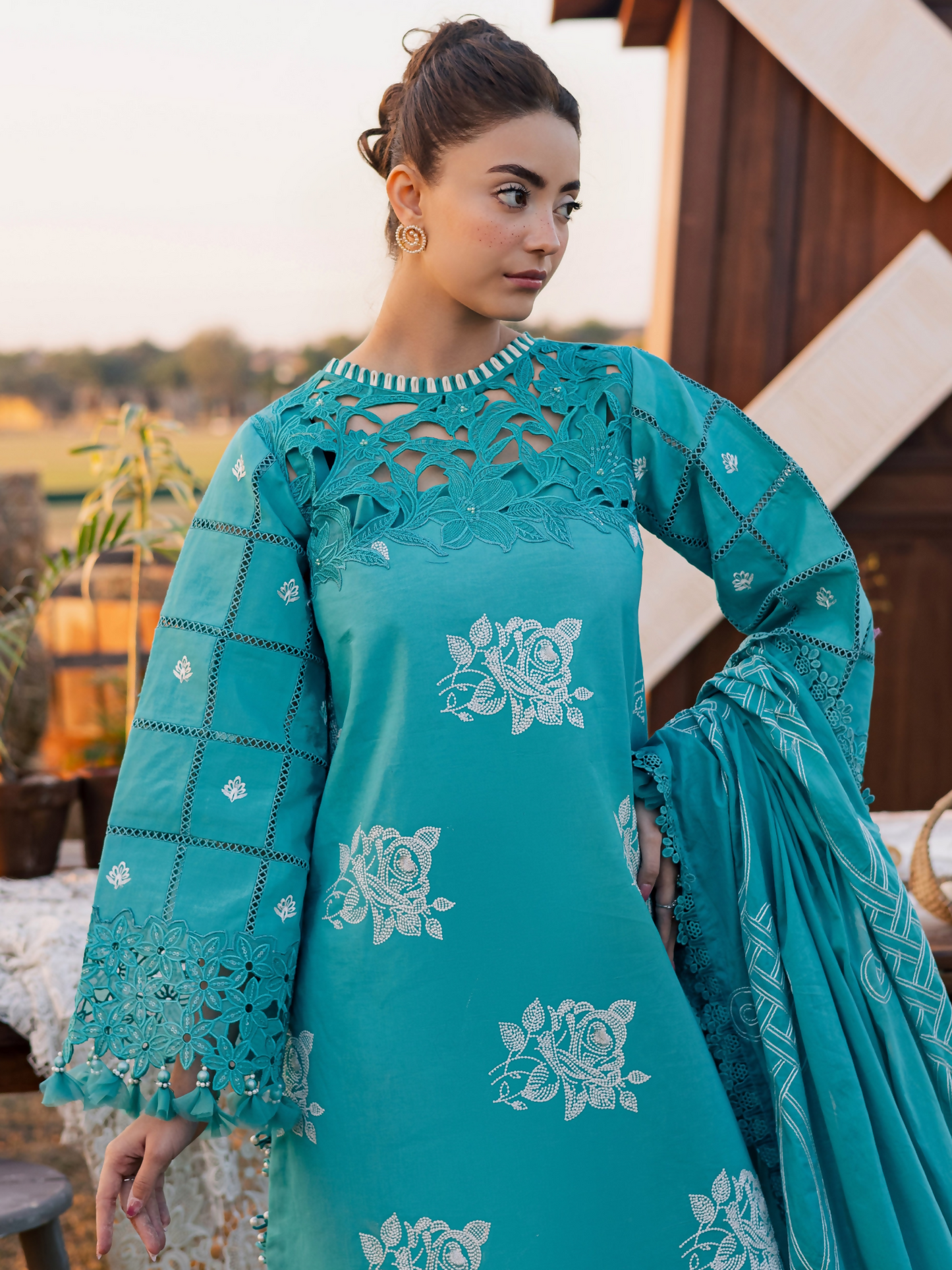 Parishay Summer Queen Vol 2 Lawn Embroidered Stitched 3-Piece Suit-SQU-15