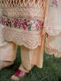 Kachy Dhaagy Cotton Embroidered Stitched 3-Piece Suit-Florin