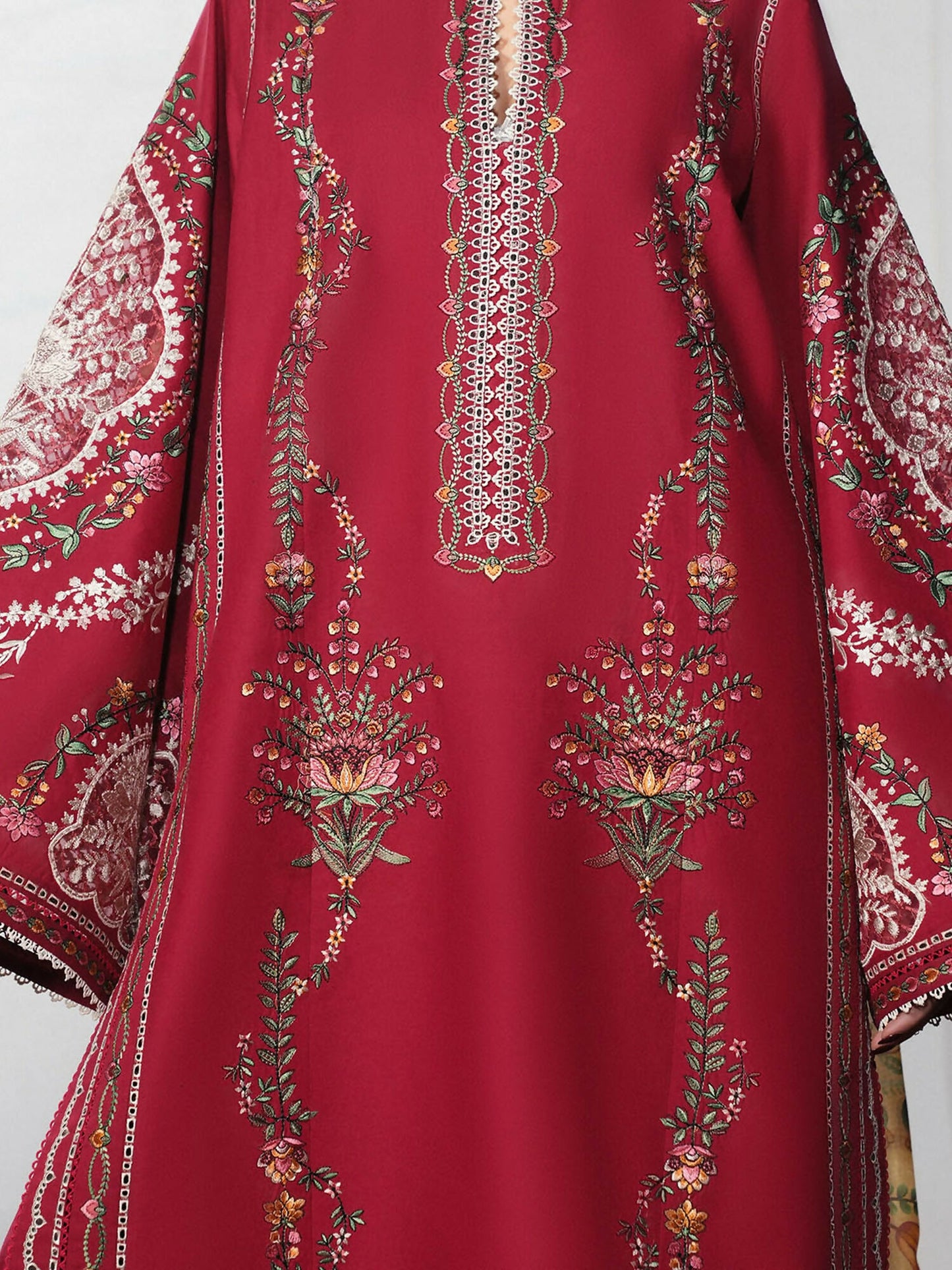 Jugnu by Hussain Rehar The Reserved View SS/Edit I Cotton Embroidered Unstitched 3-Piece Suit-Diryaz