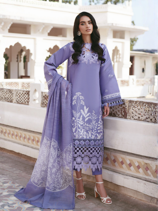 Parishay Shangrila Lawn Embroidered Unstitched 3-Piece Suit-SLA-10