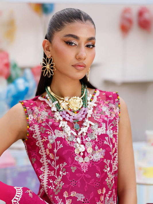 Binilyas Carnival Lawn Embroidered Unstitched 3 Piece Suit-35B