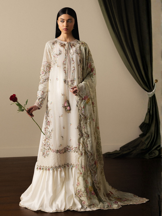 Zara ShahJahan Satori'26 Lawn Embroidered Unstitched 3-Piece Suit-Shiori-D5