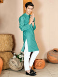 Velvour Boys Cotton Embroidered Stitched Kurta-VB157