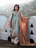 Hussain Rehar Lawn'25 Embroidered Unstitched 3-Piece Suit-Malibu