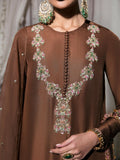 Hussain Rehar Basic Not Basic 3 Raw Silk Embellished Stitched 3-Piece Suit-Sorel