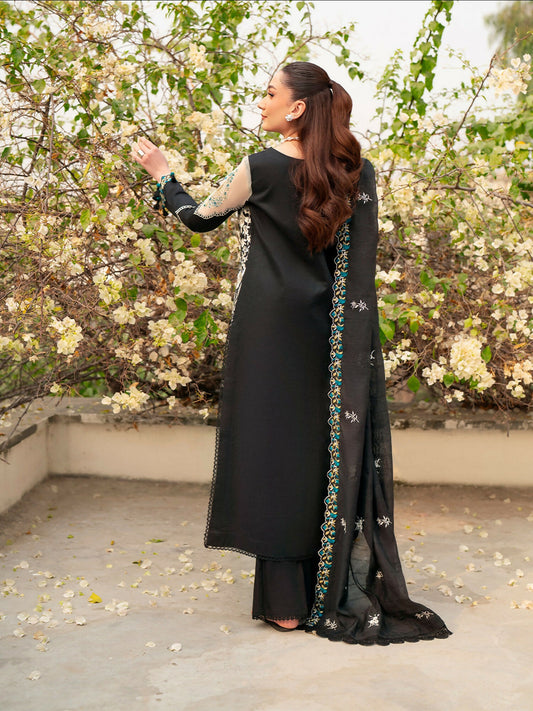 Mahnur Angan Lawn'26 Embroidered Stitched 3-Piece Suit-AN-011