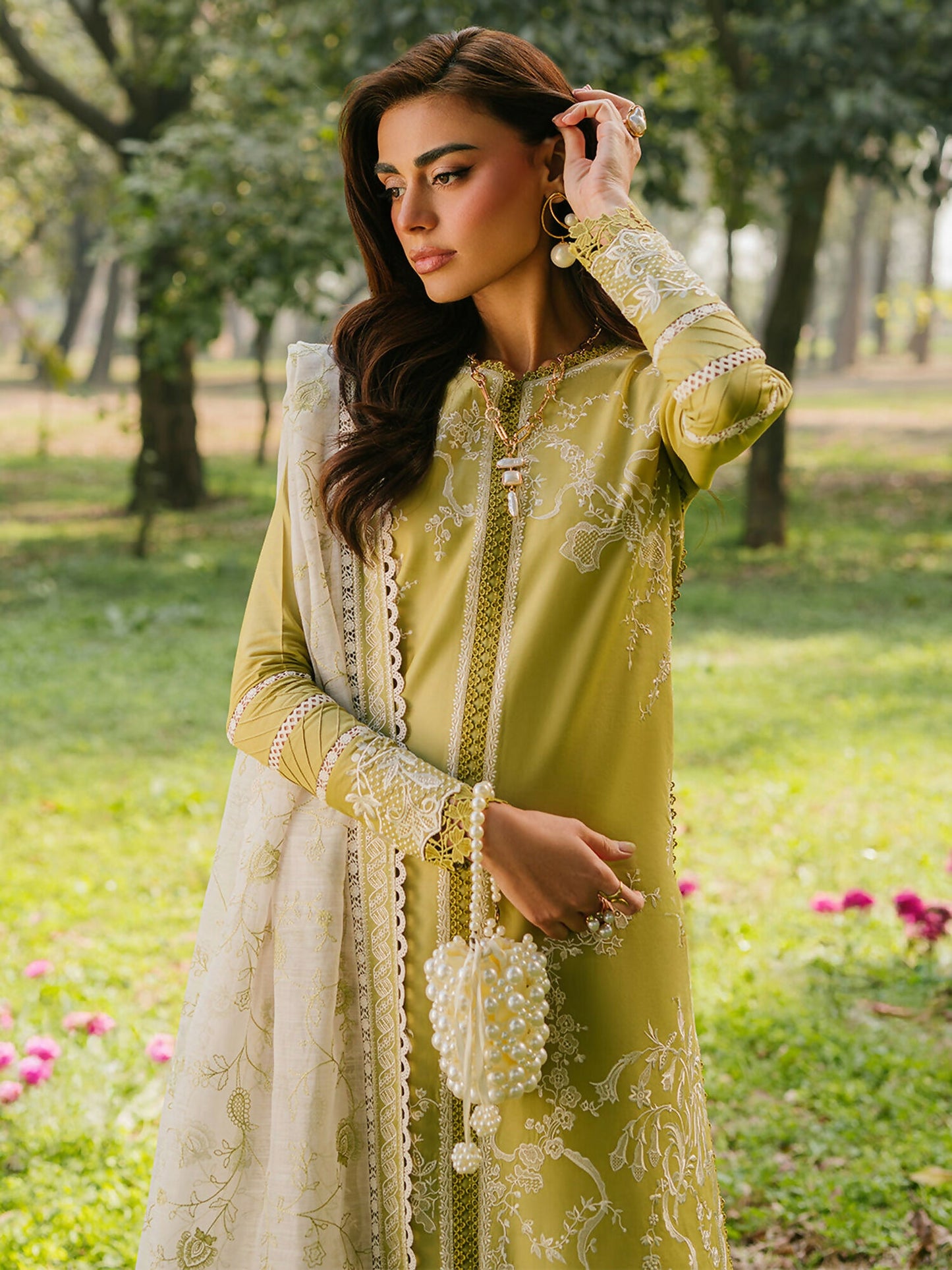 Binilyas Lawn Embroidered Unstitched 3-Piece Suit-231-A
