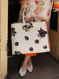 Jugnu by Hussain Rehar Accessories-SS/24 Edit III-Bramble Tote
