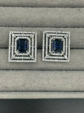 H&A Jewellery One Carat Silver Rhodium Plated Earrings