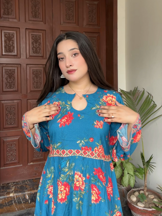 Bin Shaukat Khaddar Printed Stitched 2-Piece Suit