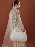 Hussain Rehar Basic Not Basic I Organza Embellished Stitched 4-Piece Suit-Snowdrop