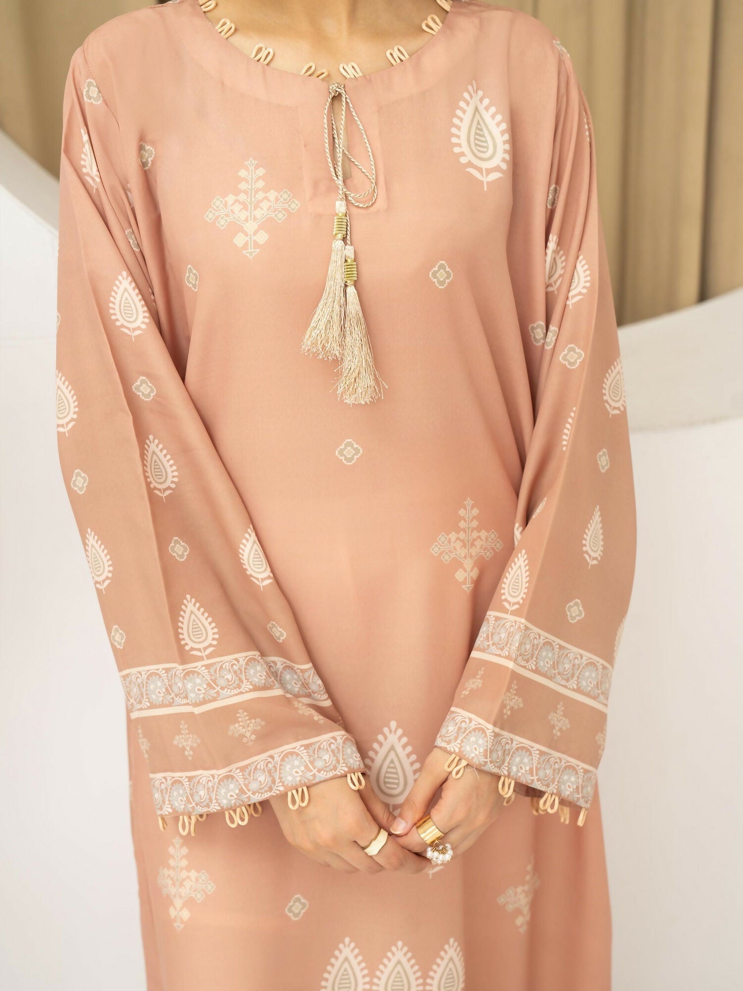 Panache Apparel Florise Lawn Printed Shirt-Elura