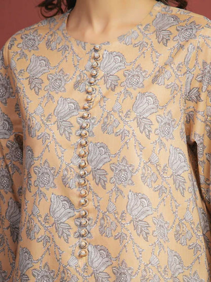 Edenrobe Allure Summer Lawn Printed Unstitched 3-Piece Suit-EWU5A1-35327