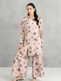 Panache Apparel Dear Summer Silk Lawn Printed Co-Ord Set-Honey Glow