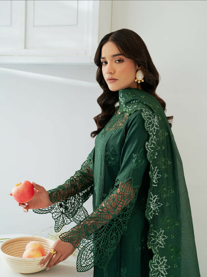 Mahnur Sera Pret'26 Jacquard Lawn Embroidered Unstitched 3-Piece Suit-SP-02