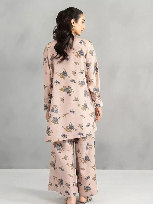 Panache Apparel Dear Summer Silk Lawn Printed Co-Ord Set-Honey Glow