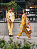 Mahnur Broadway Luxury Lawn Embroidered Unstitched 3-Piece Suit-Buttercup