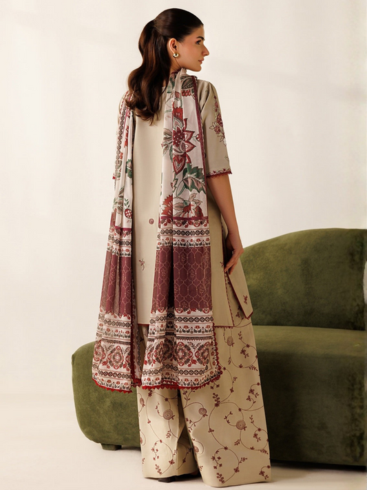 Panache Apparel Mistfall Vol II Cotton Embroidered Stitched Suit-Liora