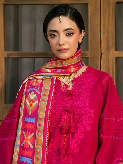 Binilyas Gulrukh Khaddar Embroidered Unstitched 3-Piece Suit-66-B