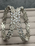 H&A Jewellery One Carat Silver Rhodium-Plated Karay with Semi-Precious Stones
