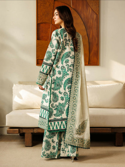 Mahnur Leila Lawn'26 Embroidered Unstitched 3-Piece Suit-L-14