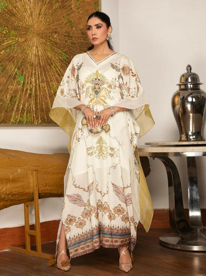 Shiza Hassan Sublime Luxury Pret Blended Silk Embellished Kaftan-Elvana
