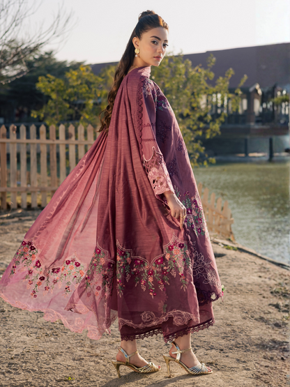 Parishay Summer Queen Vol 2 Lawn Embroidered Unstitched 3-Piece Suit-SQU-03