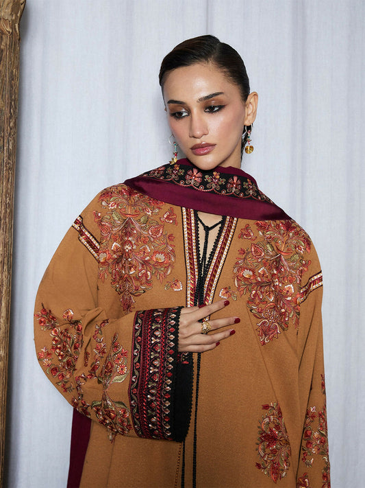 Jugnu by Hussain Rehar Karandi AW 25 - Edit III Embroidered Unstitched 3-Piece Suit-Zrov