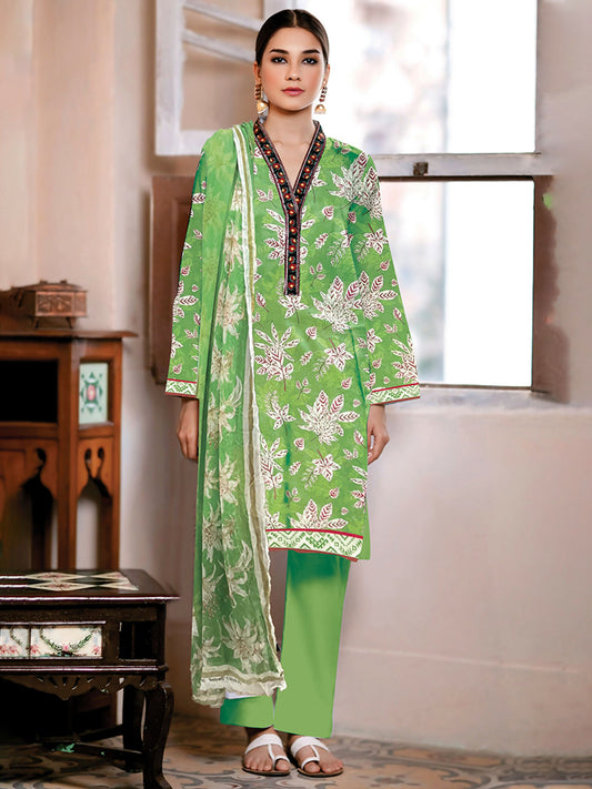 Cross Sketch Lawn Printed Unstitched 2-Piece Suit-Meher
