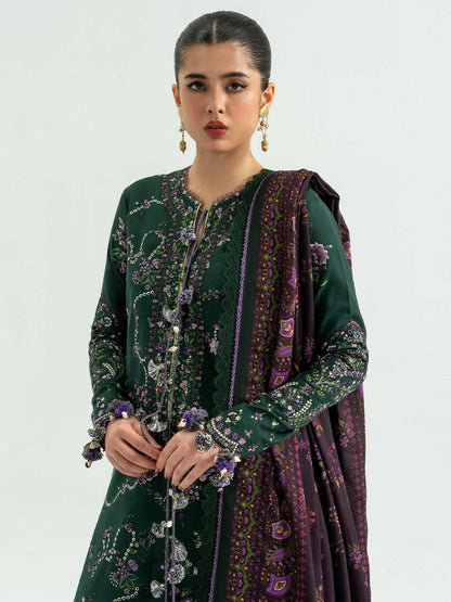 Hussain Rehar Khaddar'25 Embroidered Unstitched 3-Piece Suit-Gulbasi