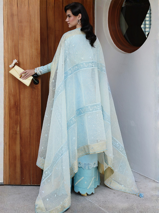 Qalamkar Chikankari Eid Edit'26 Lawn Embroidered Unstitched 3-Piece Suit-CM-05 Nayra