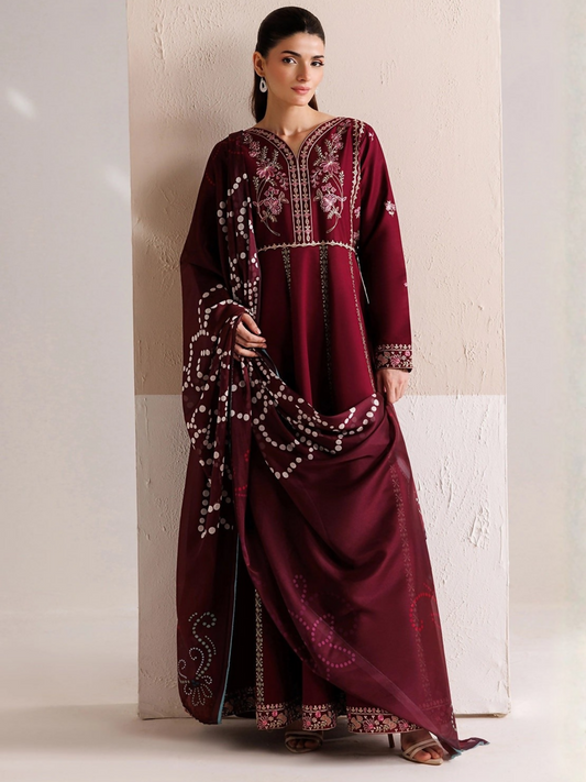 Panache Apparel Mistfall Vol II Cotton Embroidered Stitched Suit-Avira