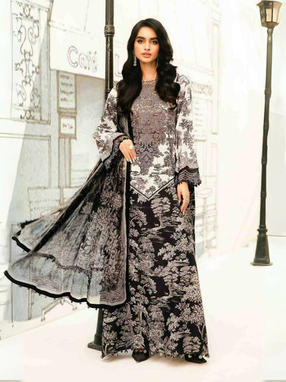 Maria B Lawn Embroidered Unstitched-3-Piece-Suit-MPT-2608-B